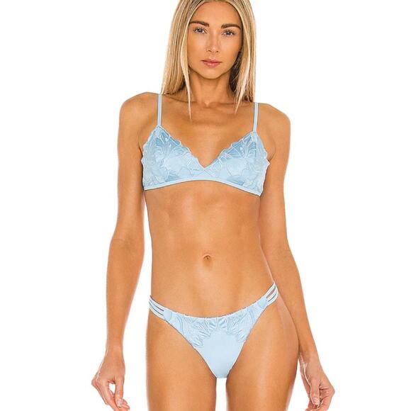 L*SPACE Claude Bikini Bottom in Sky Blue NWOT Size Small - Picture 1 of 3